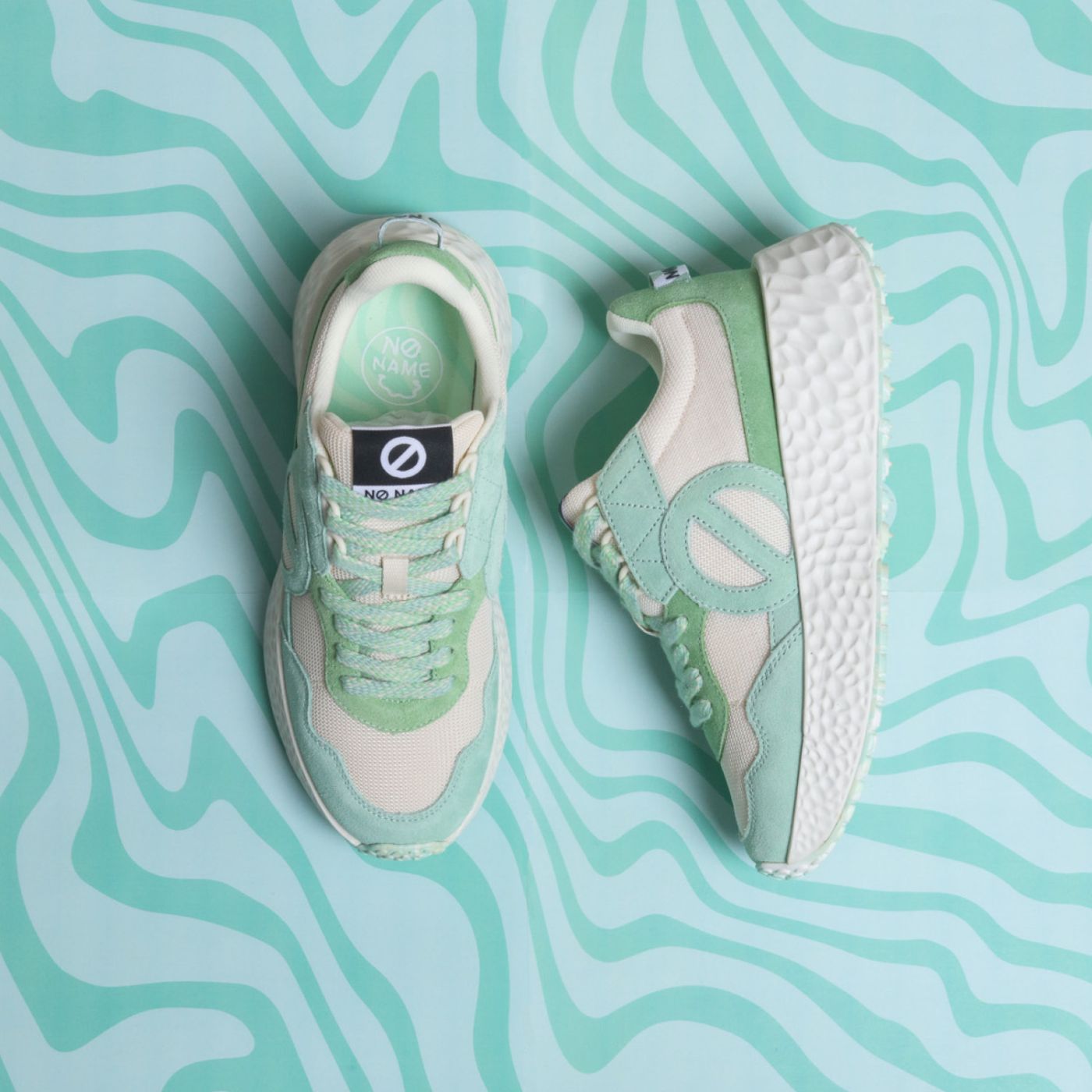 CARTER ICE CREAM - SUEDE/KNIT/SUED - TURQUOISE/VERT/SENTEUR POMME